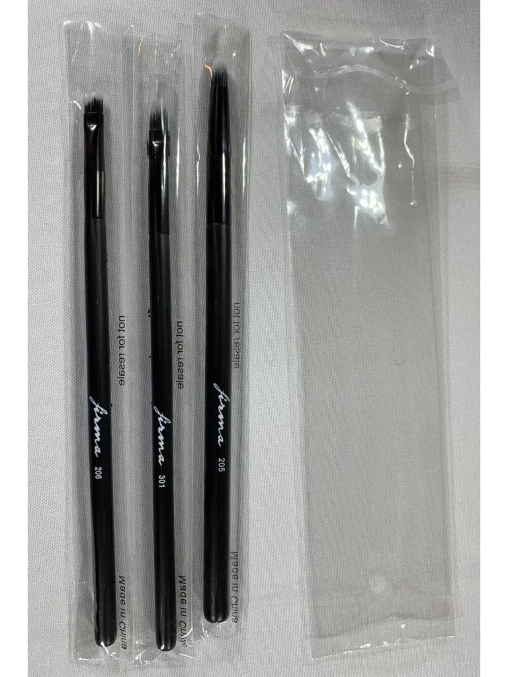 Firma Beauty Eye Makeup Brush 3 Pc Set Precision Blending Detail 205/301/206 NEW